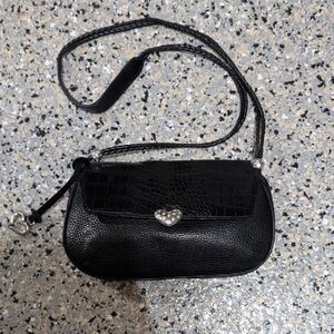 Brighton Charming Black Heart Accent Bag
